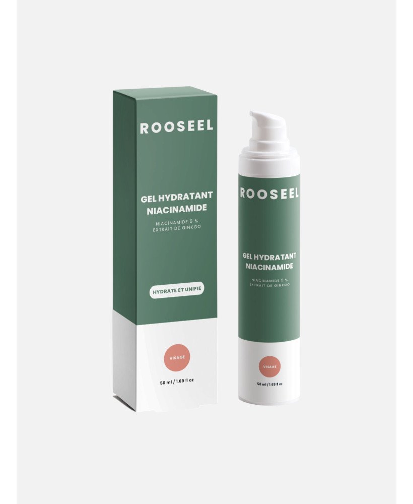 Gel hydratant niacinamide ROOSEEL - visuel packaging