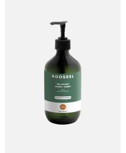 Gel lavant mains et corps cèdre menthe poivrée ROOSEEL - visuel packaging